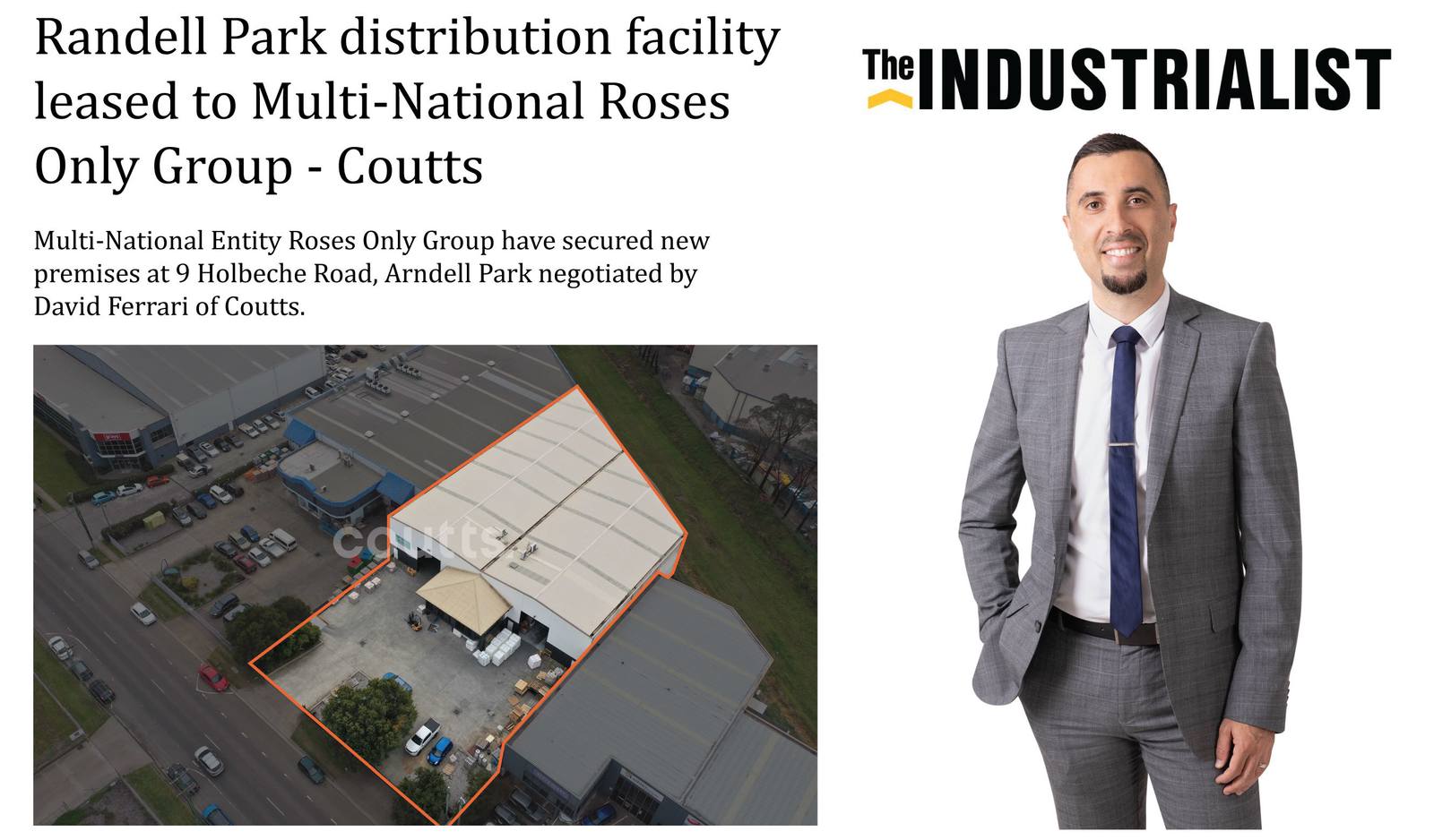 Randell Park distribution facility leased to Multi-National Roses Only Group - Coutts